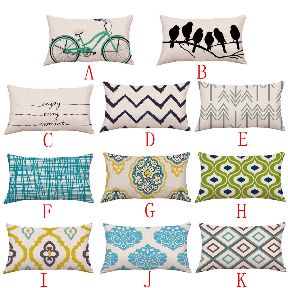 Geometric Lines Waist Pillowcase