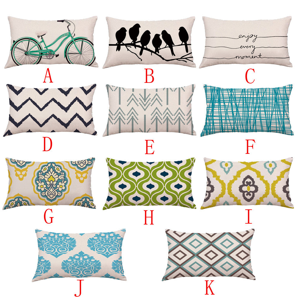 Geometric Lines Waist Pillowcase