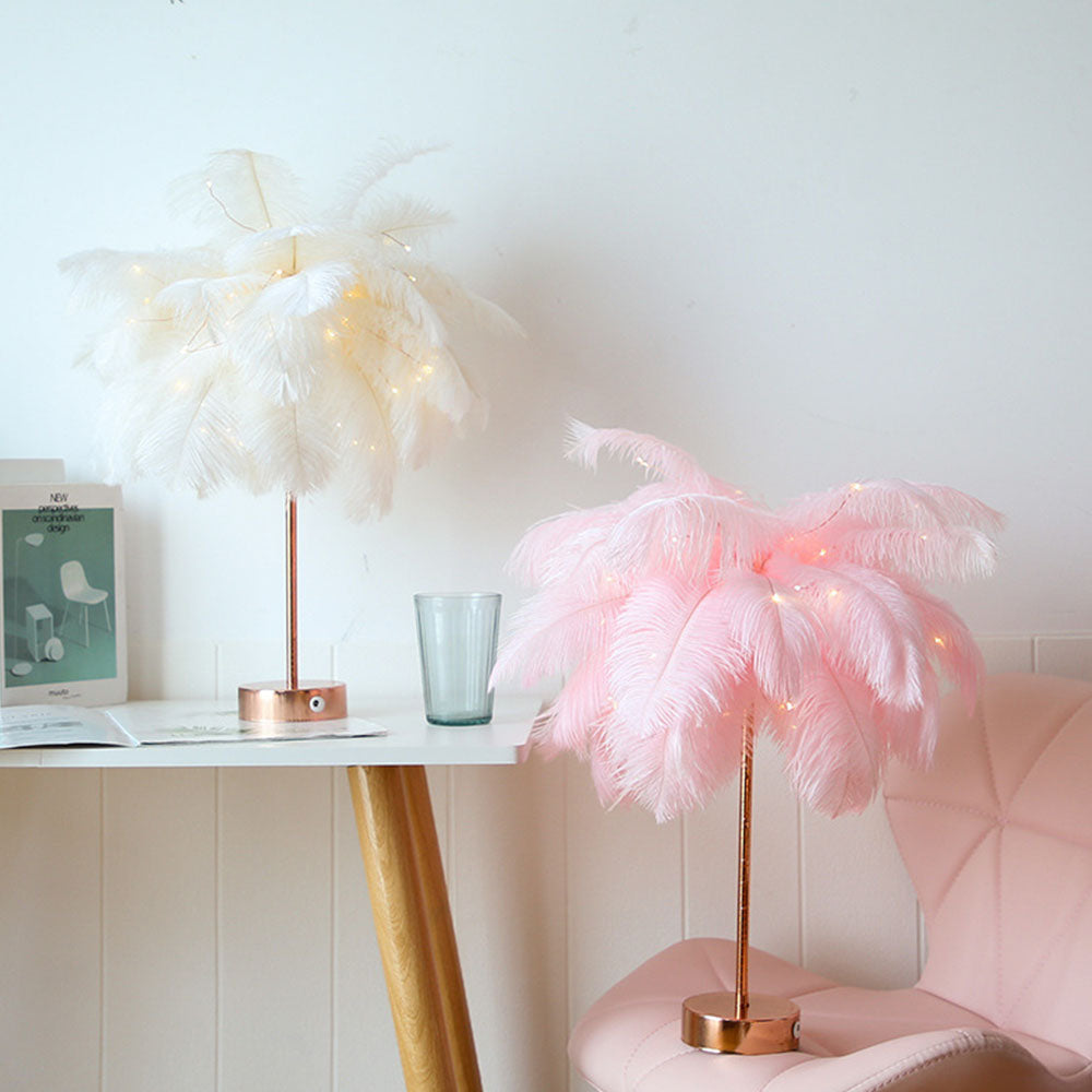 Feather Table Lamp