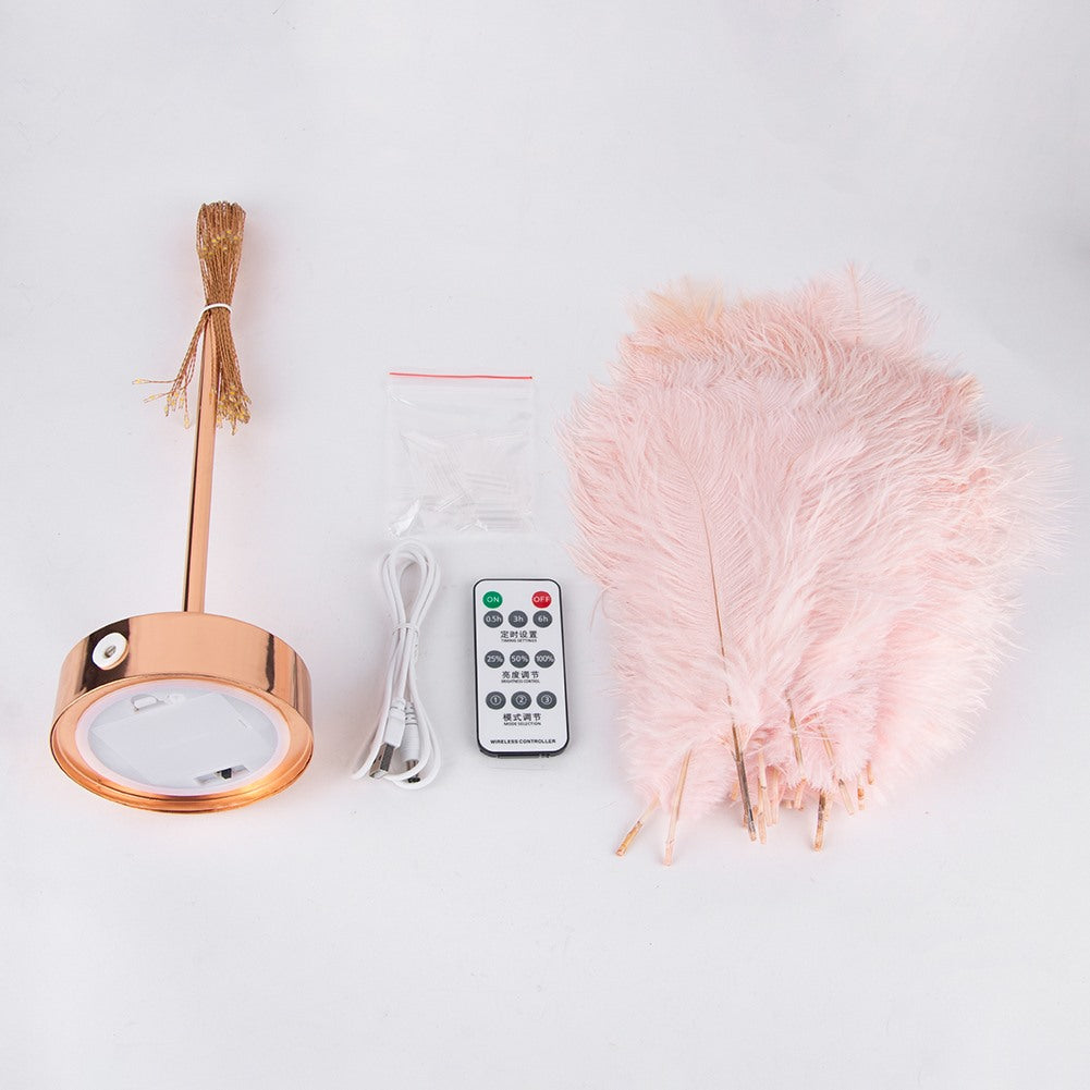 Feather Table Lamp