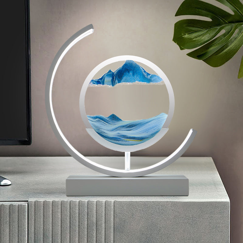 3D Hourglass LED Lamp