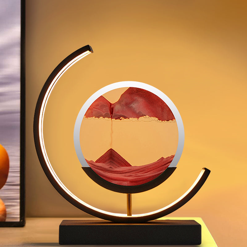 3D Hourglass LED Lamp