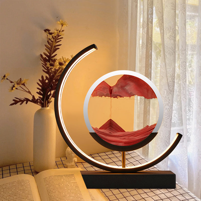 3D Hourglass LED Lamp