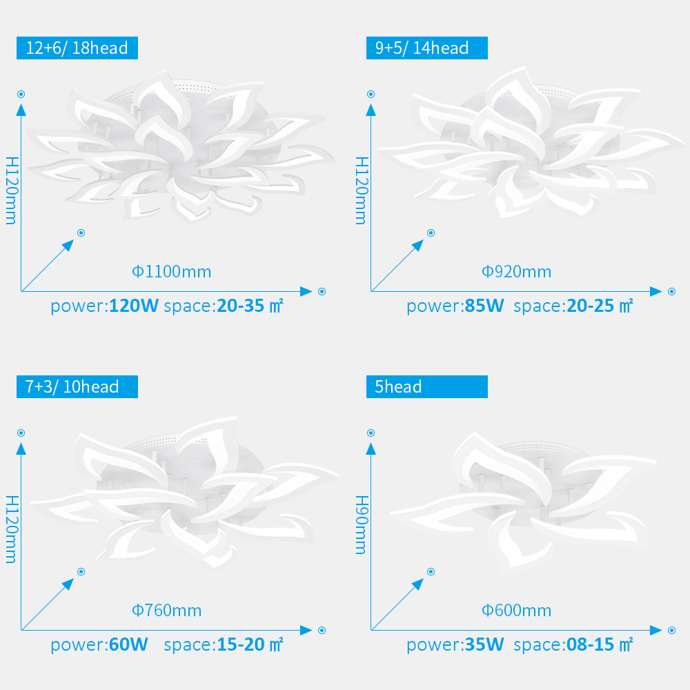 LED Ceiling Chandelier Lamp